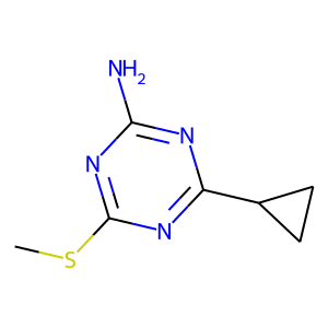 4-cyclopropyl-6-(methylthio)-1,3,5-triazin-2-amine