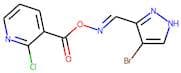 3-[({[(4-bromo-1H-pyrazol-3-yl)methylene]amino}oxy)carbonyl]-2-chloropyridine