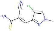 3-(4-chloro-1-methyl-1H-pyrazol-3-yl)-2-cyanoprop-2-enethioamide