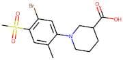 1-[5-Bromo-2-methyl-4-(methylsulphonyl)phenyl]piperidine-3-carboxylic acid