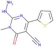 2-hydrazino-1-methyl-6-oxo-4-(2-thienyl)-1,6-dihydropyrimidine-5-carbonitrile