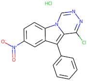 1-chloro-8-nitro-10-phenyl[1,2,4]triazino[4,5-a]indole hydrochloride