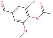 2-Bromo-4-formyl-6-methoxyphenyl acetate