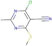 4-Chloro-5-cyano-2-methyl-6-(methylthio)pyrimidine