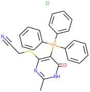 {4-[(cyanomethyl)thio]-2-methyl-6-oxo-1,6-dihydropyrimidin-5-yl}(triphenyl)phosphonium chloride