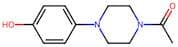 1-[4-(4-Hydroxyphenyl)piperazino]ethan-1-one