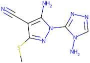 5-amino-1-(4-amino-4H-1,2,4-triazol-3-yl)-3-(methylthio)-1H-pyrazole-4-carbonitrile