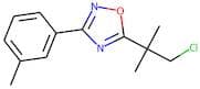 5-(1-Chloro-2-methylprop-2-yl)-3-(3-methylphenyl)-1,2,4-oxadiazole