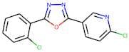 2-(2-chlorophenyl)-5-(6-chloro-3-pyridyl)-1,3,4-oxadiazole