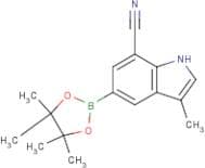 3-Methyl-5-(4,4,5,5-tetramethyl-1,3,2-dioxaborolan-2-yl)-1H-indole-7-carbonitrile