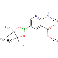 Methyl 5-(4,4,5,5-tetramethyl-1,3,2-dioxaborolan-2-yl)-2-(methylamino)pyridine-3-carboxylate