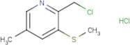 2-(Chloromethyl)-5-methyl-3-(methylthio)pyridine hydrochloride
