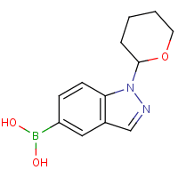 (1-(Tetrahydro-2H-pyran-2-yl)-1H-indazol-5-yl)boronic acid