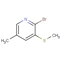 2-Bromo-5-methyl-3-(methylthio)pyridine