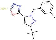 5-[3-(tert-Butyl)-1-(3-methylbenzyl)-1H-pyrazol-5-yl]-1,3,4-oxadiazole-2-thiol