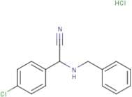 2-(Benzylamino)-2-(4-chlorophenyl)acetonitrile hydrochloride
