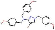 4-Bromo-N,N,1-tris[(4-methoxyphenyl)methyl]-1H-pyrazol-3-amine