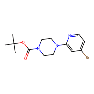 4-(4-Bromopyridin-2-yl)piperazine, N1-BOC protected