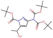 tert-Butyl 3-(di-(tert-Butoxycarbonyl)amino)-5-(1-hydroxyethyl)-1H-pyrazole-1-carboxylate