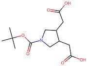 2,2'-(1-(tert-Butoxycarbonyl)pyrrolidine-3,4-diyl)diacetic acid
