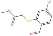 Methyl 2-((5-bromo-2-formylphenyl)thio)acetate