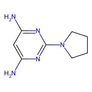 2-Pyrrolidin-1-ylpyrimidine-4,6-diamine