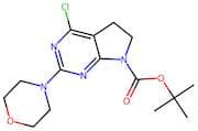4-Chloro-2-(morpholin-4-yl)-6,7-dihydro-5H-pyrrolo[2,3-d]pyrimidine, N7-BOC protected