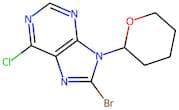 8-Bromo-6-chloro-9-(tetrahydro-2H-pyran-2-yl)-9H-purine