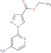 Ethyl 1-(4-aminopyridin-2-yl)-1H-pyrazole-4-carboxylate