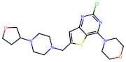 4-(2-Chloro-6-((4-(tetrahydrofuran-3-yl)piperazin-1-yl)methyl)thieno[3,2-d]pyrimidin-4-yl)morpholi…