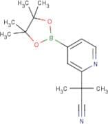 2-Methyl-2-[4-(tetramethyl-1,3,2-dioxaborolan-2-yl)pyridin-2-yl]propanenitrile
