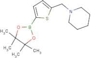 1-{[5-(Tetramethyl-1,3,2-dioxaborolan-2-yl)thiophen-2-yl]methyl}piperidine