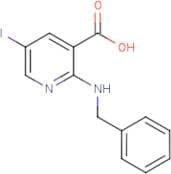 2-(Benzylamino)-5-iodonicotinic acid