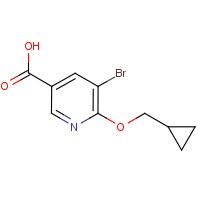 5-Bromo-6-(cyclopropylmethoxy)nicotinic acid