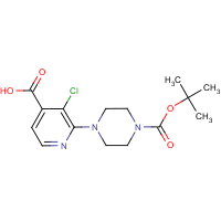 2-[4-(tert-Butoxycarbonyl)piperazino]-3-chloroisonicotinic acid