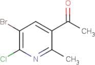 1-(5-Bromo-6-chloro-2-methyl-3-pyridinyl)-1-ethanone