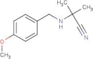 2-{[(4-Methoxyphenyl)methyl]amino}-2-methylpropanenitrile
