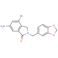 6-Amino-2-(1,3-benzodioxol-5-ylmethyl)-4-bromo-2,3-dihydro-1H-isoindol-1-one