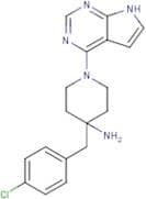 4-(4-Chlorobenzyl)-1-(7H-pyrrolo[2,3-d]pyrimidin-4-yl)piperidin-4-amine