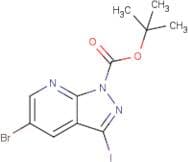 tert-Butyl 5-bromo-3-iodo-1H-pyrazolo[3,4-b]pyridine-1-carboxylate