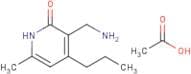 3-(Aminomethyl)-6-methyl-4-propylpyridin-2(1H)-one acetate