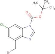 tert-Butyl 4-(bromomethyl)-6-chloro-1H-benzimidazole-1-carboxylate