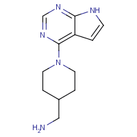 1-[1-(7H-Pyrrolo[2,3-d]pyrimidin-4-yl)piperidin-4-yl]methanamine