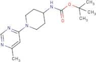tert-Butyl N-[1-(6-methylpyrimidin-4-yl)piperidin-4-yl]carbamate