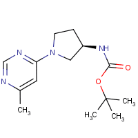 tert-Butyl N-[(3R)-1-(6-methylpyrimidin-4-yl)pyrrolidin-3-yl]carbamate