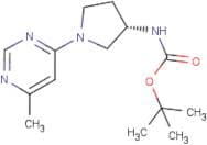 tert-Butyl N-[(3S)-1-(6-methylpyrimidin-4-yl)pyrrolidin-3-yl]carbamate