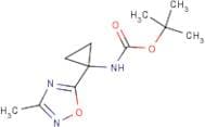 tert-Butyl N-[1-(3-methyl-1,2,4-oxadiazol-5-yl)cyclopropyl]carbamate
