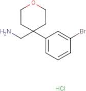 [4-(3-Bromophenyl)oxan-4-yl]methanaminehydrochloride