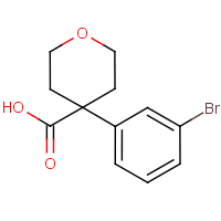 4-(3-Bromophenyl)oxane-4-carboxylic acid