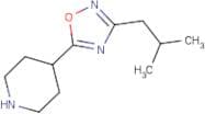 4-[3-(2-Methylpropyl)-1,2,4-oxadiazol-5-yl]piperidine